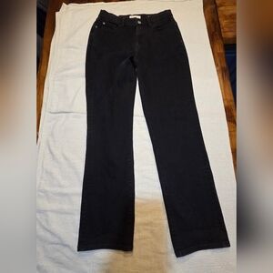 Warp + Weft Denim Rockford Straight Black Jeans